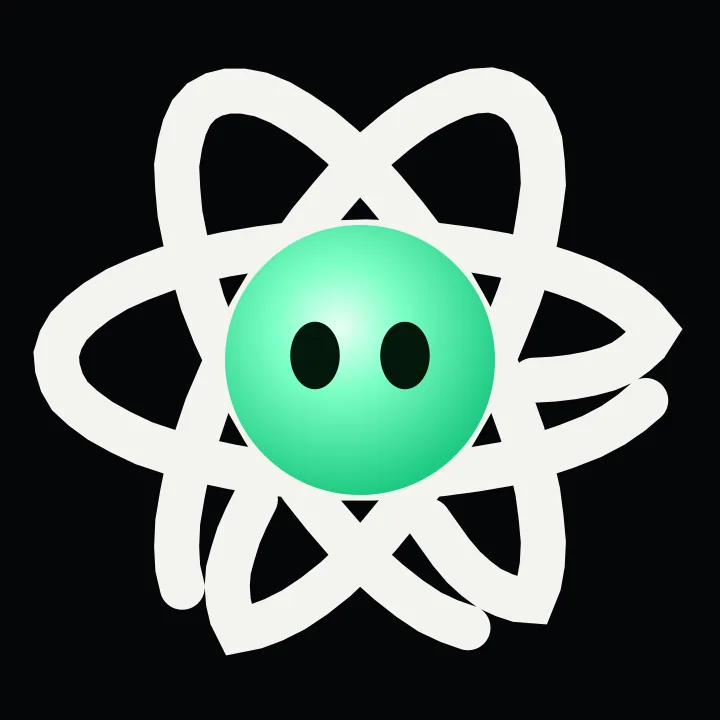 Nookleus logo: a green nucleus with eyes inside the orbits of an atom
