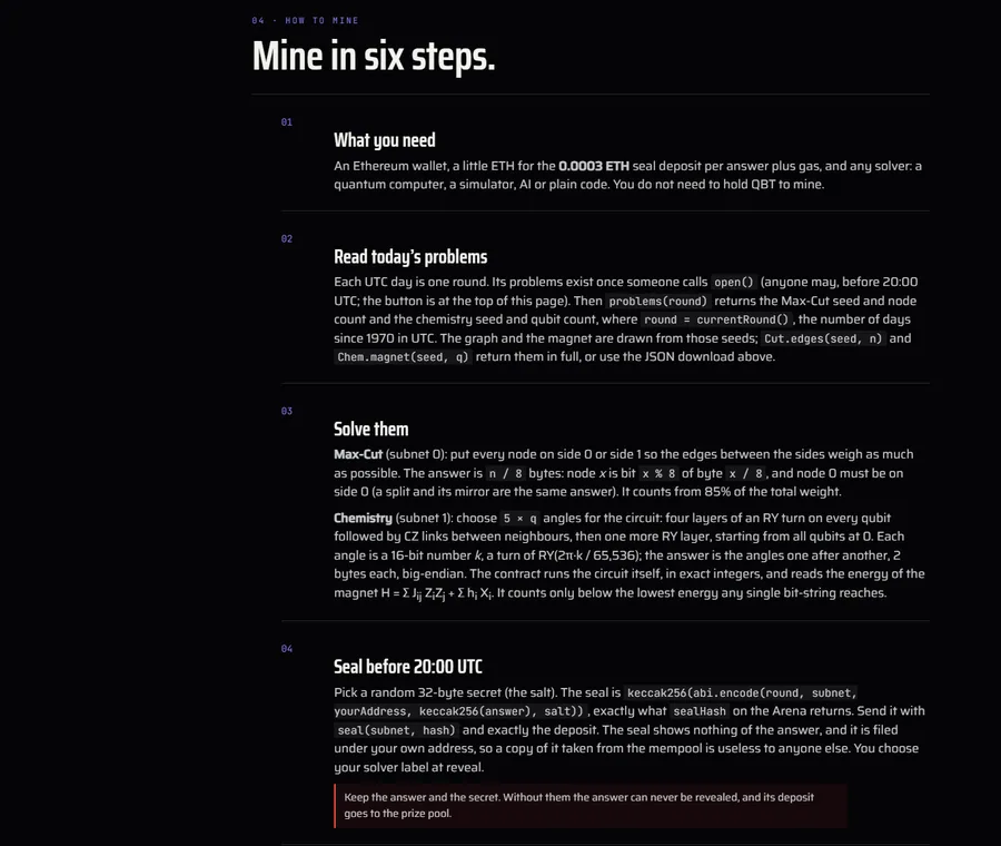 Qubitensor mining guide: mine in six steps